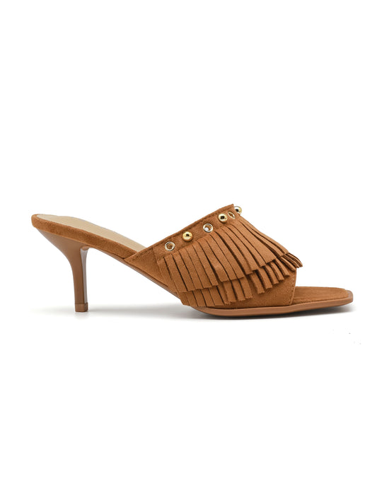Ciabatte con Tacco - 3065 Camel