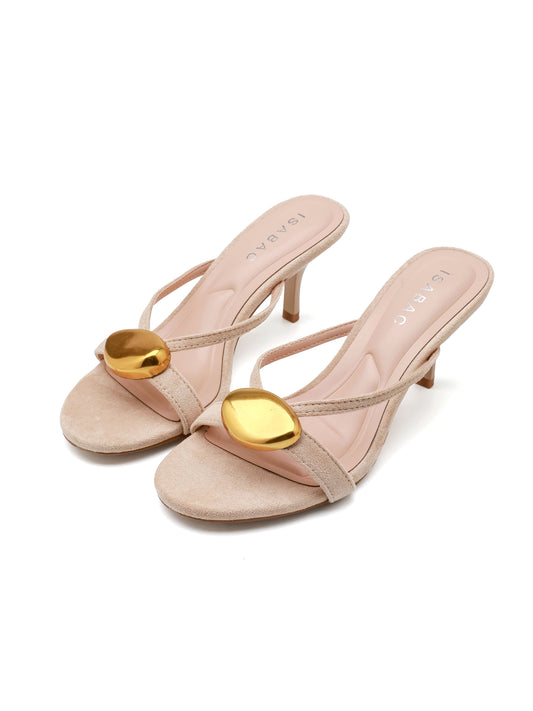 Ciabatte con Tacco - 3066 Beige