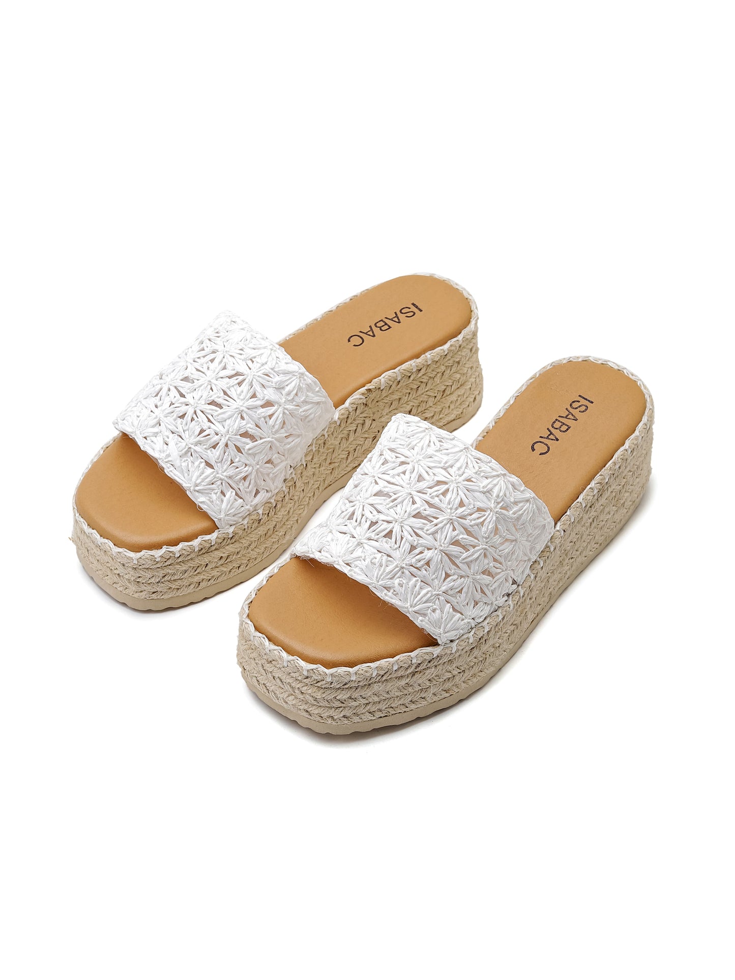 Ciabatte con Zeppa - 3541 Bianco