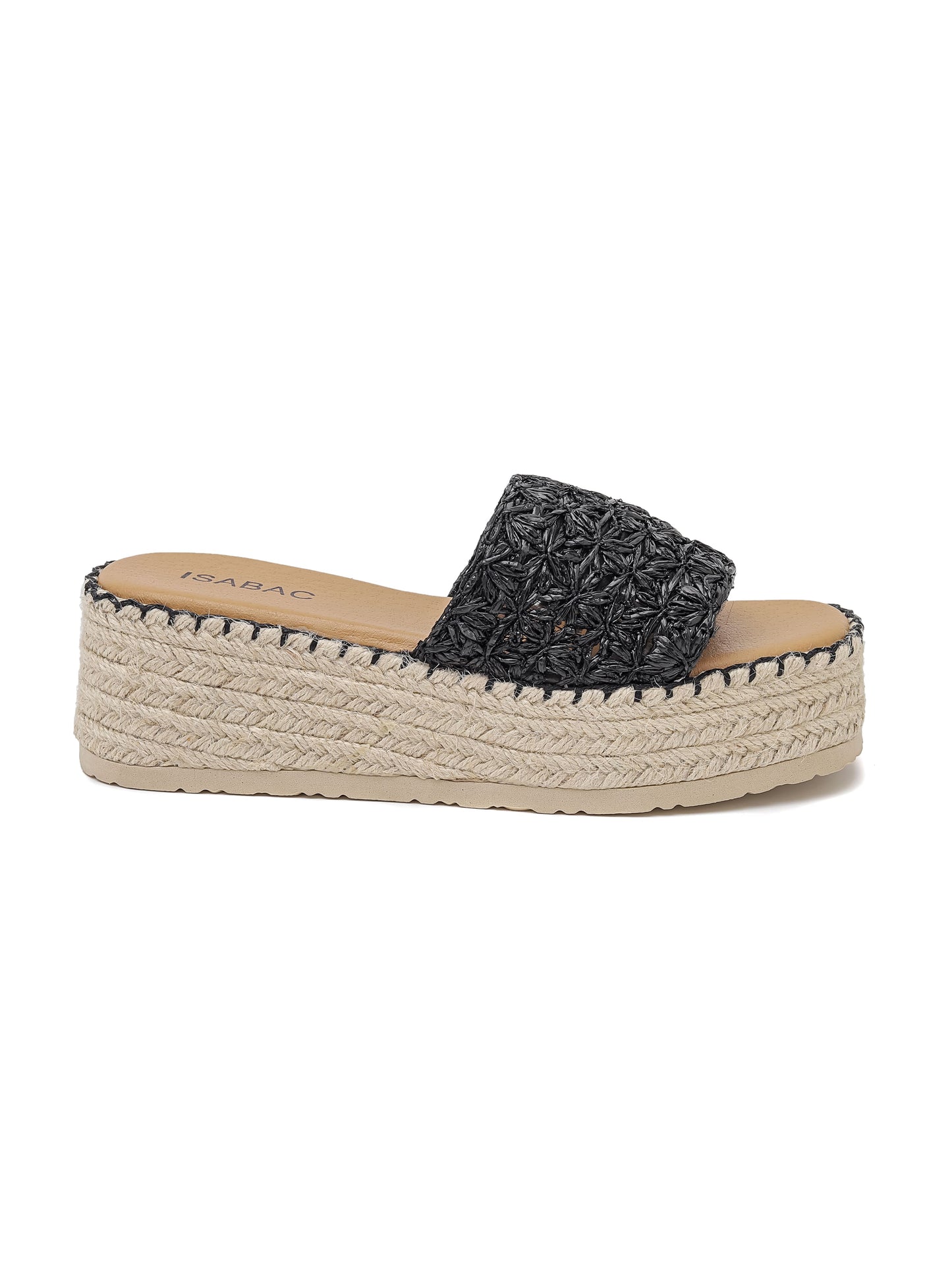 Wedge Slippers - 3541 Black