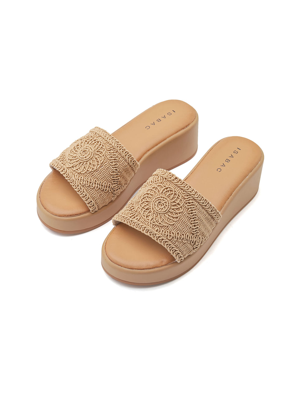 Wedge Slippers - 3546 Camel