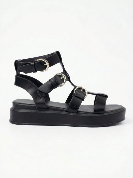 Sandali Platform - 3555 Nero
