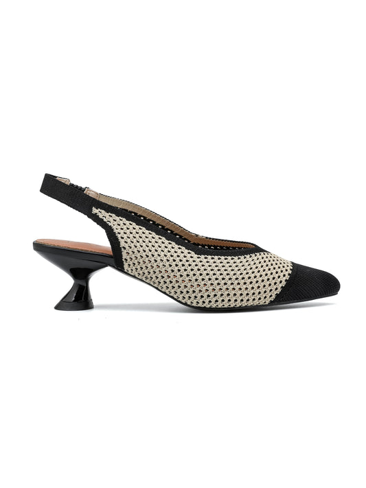 Slingback con Tacco - 3563 Nero