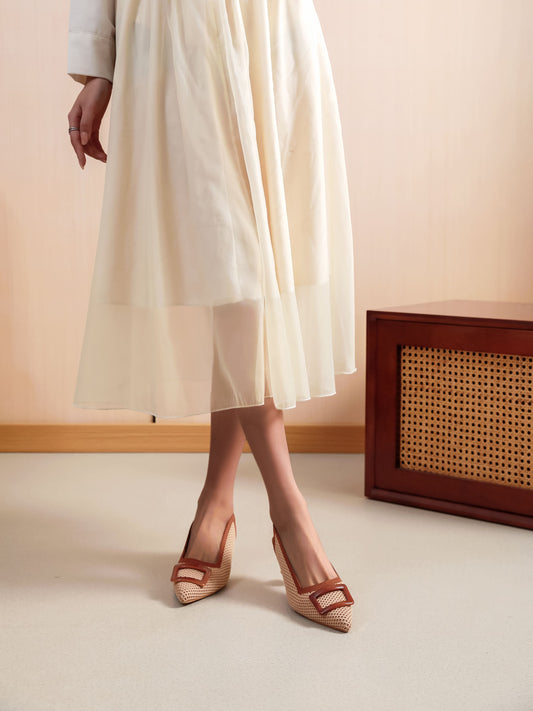 Slingback - 3565 Marrone