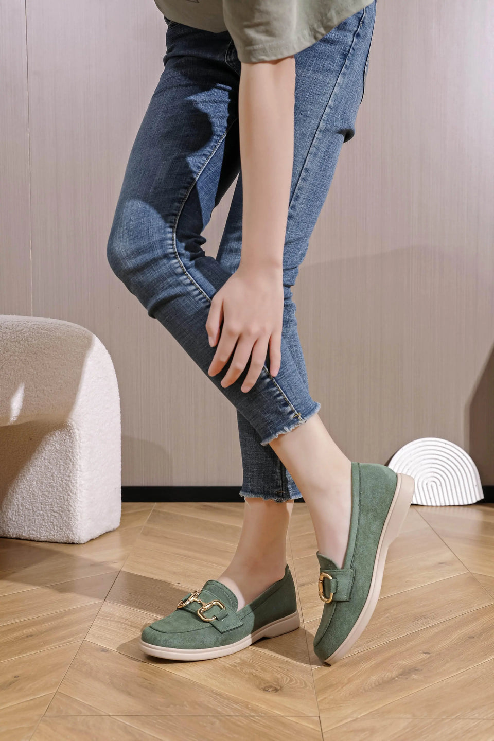 Mocassini - 3607 Verde - ISABAC