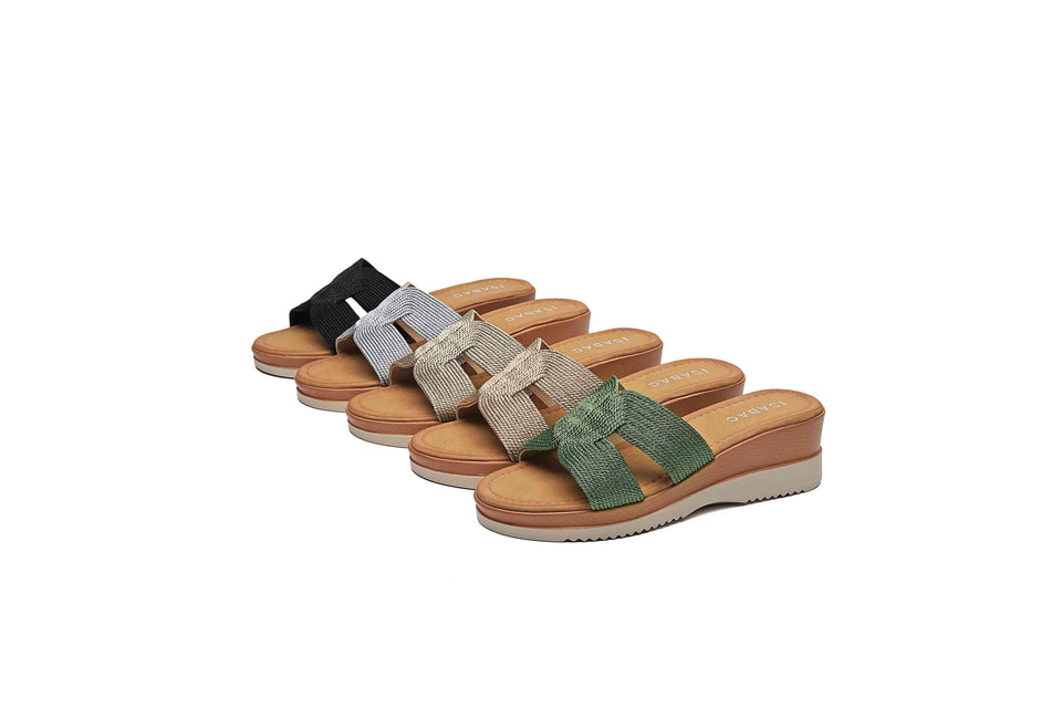 Ciabatte con Zeppa 7088 - Silver - ISABAC