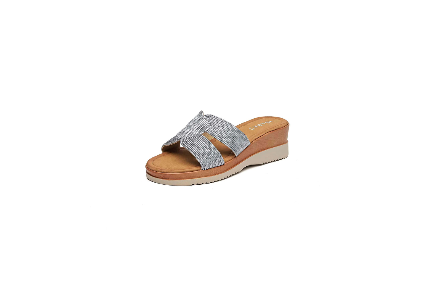 Ciabatte con Zeppa 7088 - Silver - ISABAC