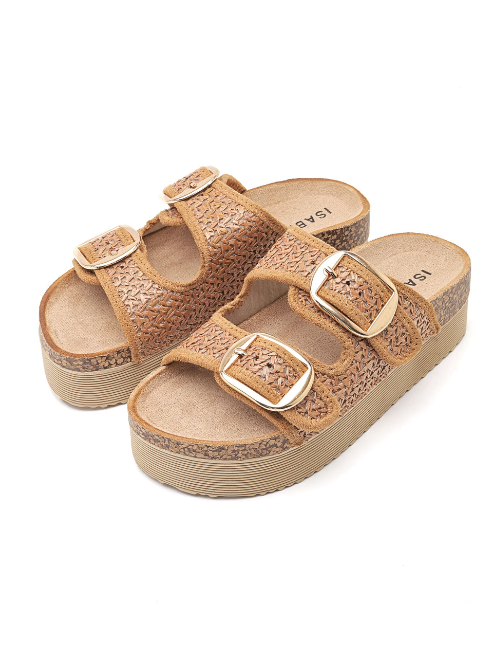 Wedge Slippers - 7095 Camel